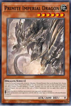 Yugioh! Mega Tins 2025 PREORDER 1x PScR Primite Imperial Dragon - Image 1