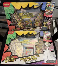 Pokemon Ascended Heroes Premium Poster Collection Mega Lucario/Gardevoir Bundle - Image 1