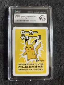 2023 Pikachu Old Maid Super High Tension - Pokemon Slab CGC 9.5 mint - Image 1