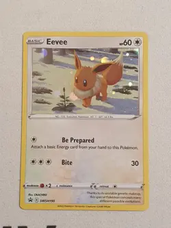Evoli SWSH190 Holo Black Star Promo Pokemon Karte Pokemon TCG Eevee - Image 2