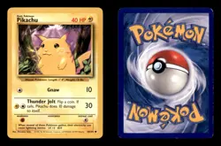 PIKACHU 58/102 C BASE SET UNLIMITED POKEMON HP - Image 3