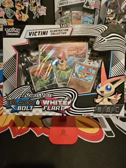 Pokemon TCG SV Black Bolt & White Flare Victini Illustration Collection - Image 1