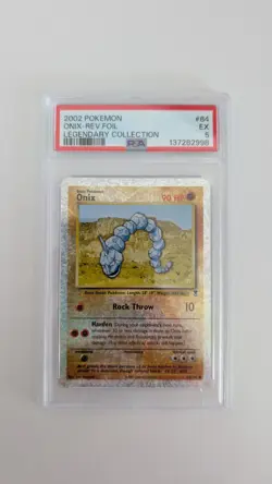 Pokemon Onix Legendary Collection Reverse Holo 84/110 PSA 5 - Image 1