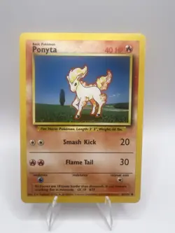 Pokemon TCG Ponyta Base Set 60/102 Regular 1999-2000 Wizards Base Set Copyright - Image 1