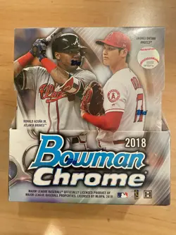 2018 Bowman Chrome Baseball Sealed Hobby Box - OTHANI - ACUNA - Image 1