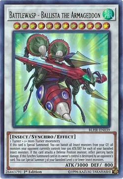 BLHR-EN039 Battlewasp Ballista the Armageddon 1st Ed Ultra Rare NM YuGiOh TCG - Image 1