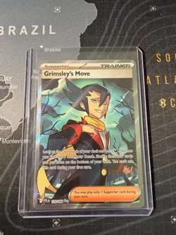 Pokemon TCG Grimsley’s Move 120/094 Full Art Trainer Phantasmal Flames Near Mint - Image 1