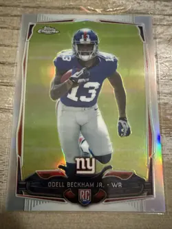2014 Topps Chrome Odell Beckham Jr Rc New York Giants Refractor - Image 1