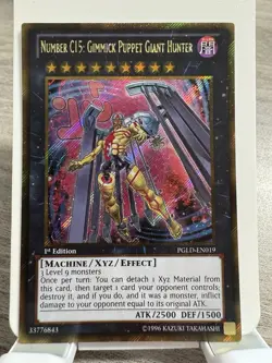 Number C15: Gimmick Puppet Giant Hunter PGLD-EN019 Gold Secret 1st Edition VLP - Image 1