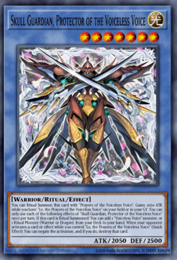 Yugioh! Mega Tins 2025 PREORDER 1x PScR Skull Guardian, Protector of the Voicele - Image 1