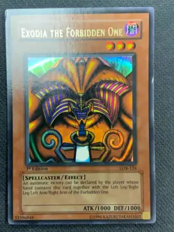 Yugioh Exodia the Forbidden One (LOB-124) 1st Edition WAVY VLP - Image 1
