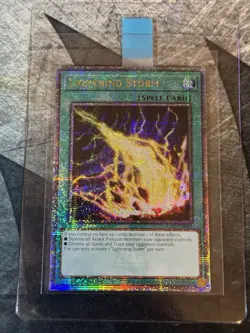 Yugioh Lightning Storm RA01-EN061 Quarter Century Secret Rare NM - Image 1
