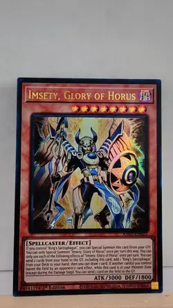 Imsety, Glory of Horus 1st Edition [NM] - Yu-Gi-Oh! RA05 [Ultra Rare] - Image 1