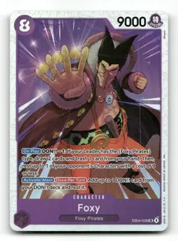 Foxy EB04-036 - The Azure Sea's Seven - One Piece Card NM/M - Image 1