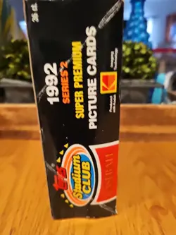 1992 TOPPS Stadium Club Series 2 Baseball Wax Box Plastic Torn Off In Storage - Image 2