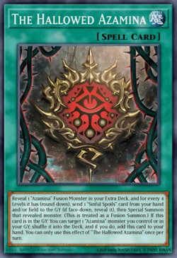 Yugioh! Mega Tins 2025 PREORDER 1x PScR The Hallowed Azamina - Image 1