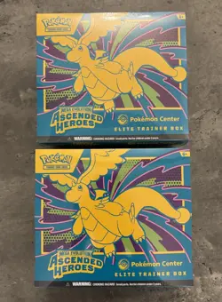 2x Pokemon TCG: Mega Evolution-Ascended Heroes POKEMON CENTER ETB ( In hand ) - Image 1