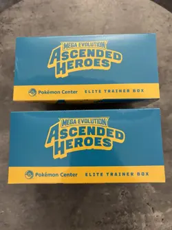 2x Pokemon TCG: Mega Evolution-Ascended Heroes POKEMON CENTER ETB ( In hand ) - Image 3