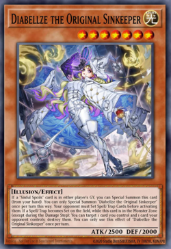 Yugioh! Mega Tins 2025 PREORDER 1x PScR Diabellze the Original Sinkeeper - Image 1