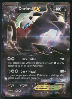 Darkrai EX 74/122 Ultra Rare - Pokemon TCG BreakPoint 2015 - Image 1