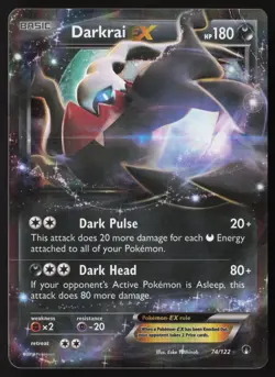 Darkrai EX - 74/122 - Ultra Rare - Breakpoint - Pokemon Card - MP - Image 1