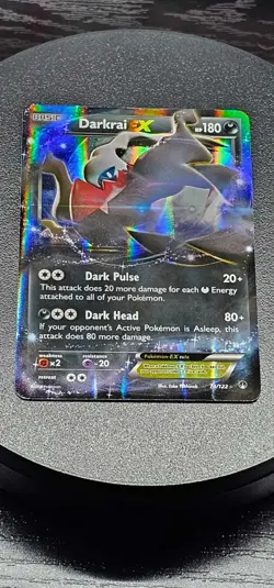 Pokemon TCG Darkrai EX Ultra Rare Card 74/122 XY Breakpoint Near Mint - Image 1