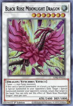 LDS2-EN112 Black Rose Moonlight Dragon PURPLE Ultra Rare 1st Ed NM YuGiOh TCG - Image 1