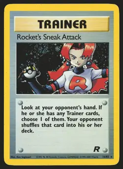 Team Rocket Rocket's Sneak Attack (16) #16/82 Holo Rare Pokemon Card - Image 1