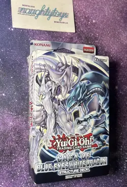 YuGiOh Saga of Blue-Eyes White Dragon Structure Deck Unlimited Edition Sealed - Image 1