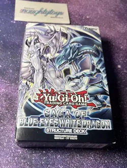 YuGiOh Saga of Blue-Eyes White Dragon Structure Deck Unlimited Edition Sealed - Image 2