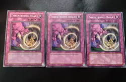 3x Threatening Roar FET-EN052 Common Unlimited Edition Yugioh Card Playset MP - Image 1