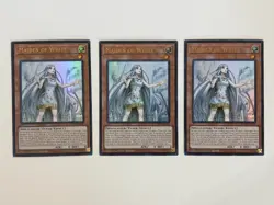 Yugioh - Maiden of White x 3 - 1st Edition Ultra Rare LP - Plus Free Holo Card - Image 1