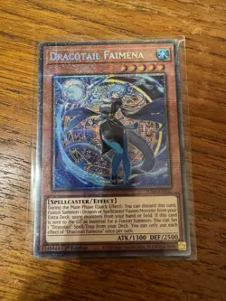 Yugioh Dracotail Faimena - JUSH-EN002 - 1st Ed. Starlight Rare - NM - Image 1