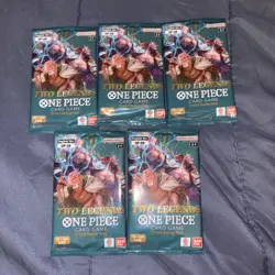 One Piece Card Game Two Legends OP-08 Lot 5x Booster Packs English TCG Bandai - Image 1