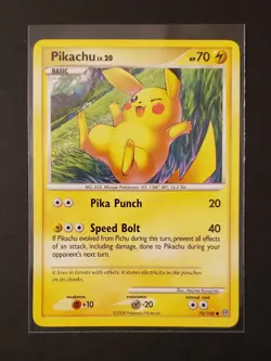 Pikachu 70/100 Pokemon Card 2008 Stormfront Pokemon NM Near Mint - Image 1
