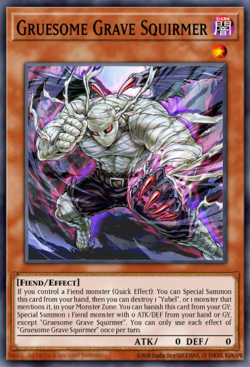 Yugioh! Mega Tins 2025 PREORDER 1x PScR Gruesome Grave Squirmer - Image 1
