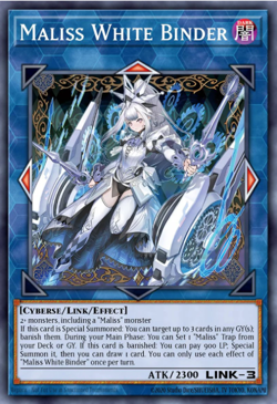 Yugioh! Mega Tins 2025 PREORDER 1x PScR Maliss White Binder - Image 1