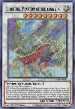 KICO-EN041 CHAOFENG, PHANTOM OF THE YANG ZING SUPER RARE 1ST ED NM YuGiOh TCG - Image 1