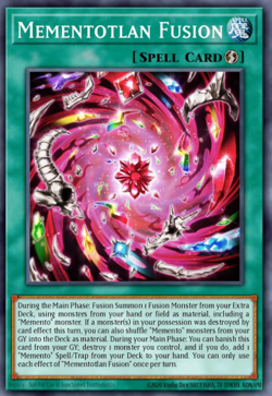 Yugioh! Mega Tins 2025 PREORDER 1x PScR Mementotlan Fusion - Image 1