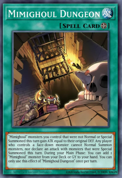 Yugioh! Mega Tins 2025 PREORDER 1x PScR Mimighoul Dungeon - Image 1