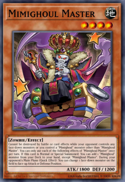 Yugioh! Mega Tins 2025 PREORDER 1x PScR Mimighoul Master - Image 1