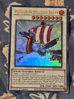 Plunder Patrollship Brann Ultra Rare 1st Edition GFP2-EN135 Yugioh - Image 1