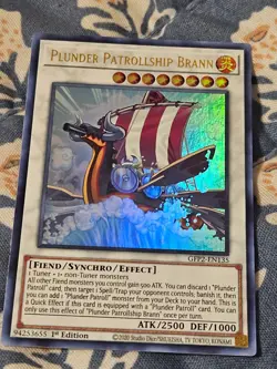 Plunder Patrollship Brann Ultra Rare 1st Edition GFP2-EN135 Yugioh - Image 2