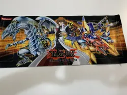 Yugioh Kaiba XYZ Dragon Blue-Eyes White Dragon Playmat Konami Gold Series 4 Mat - Image 1