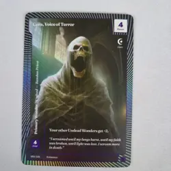 Wonders of the First 2025 - CLASSIC FOIL RARE - Cura Voice Of Terror 160/401 TCG - Image 1