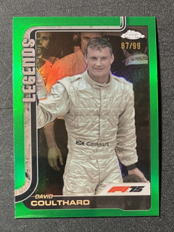 /99 Green Refractor David Coulthard #151 - 2025 Topps Chrome Formula 1 F1 Card - Image 1