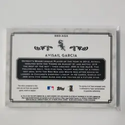 Topps 2014 Museum Collection Signature Swatches Avisail Garcia SSD-AGA /299 - Image 2