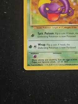 Pokemon TCG Ekans Fossil Card 46/62 Regular 1999-2000 Wizards Base Set - Image 5