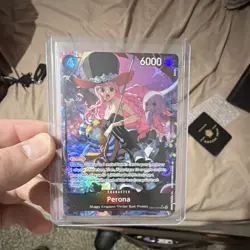 Bandai One Piece Perona EB03-045 Character Blocker Holo 6000 Power Card - Image 1
