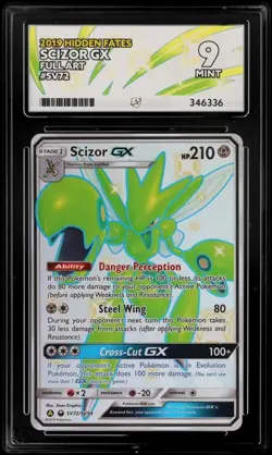 🔹ACE 9 MINT🔹Scizor GX SV72/SV94🔸Sun & Moon Hidden Fates 2019 Pokemon TCG Card - Image 1